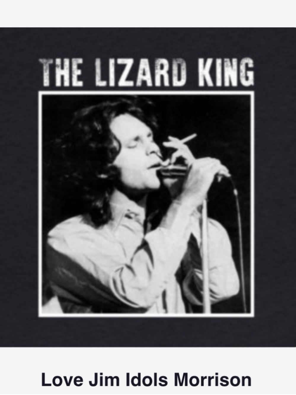 The Lizard King Graphic women’s Black T-Shirt - Picture 3 of 10